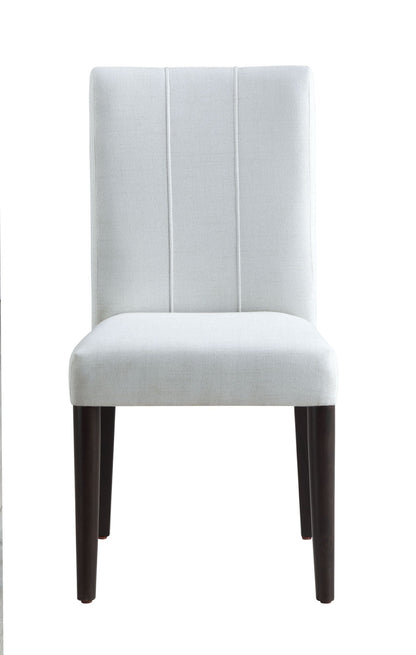 White & Brown Upholstered Dining Chair - 1st Choice Furniture Direct