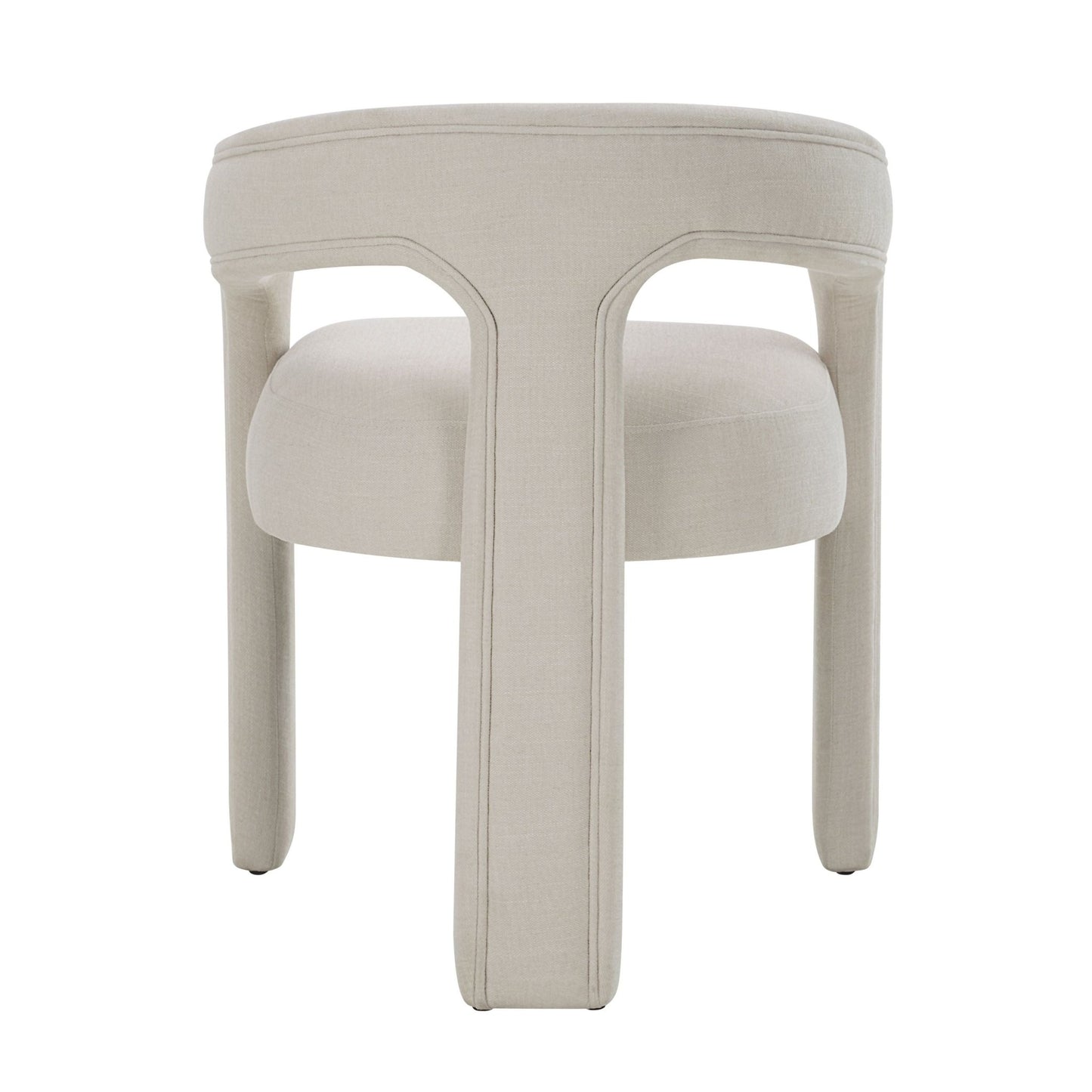 White Chenille Upholstered Accent Chair | Modern Living Room Seating - 1st Choice Furniture Direct