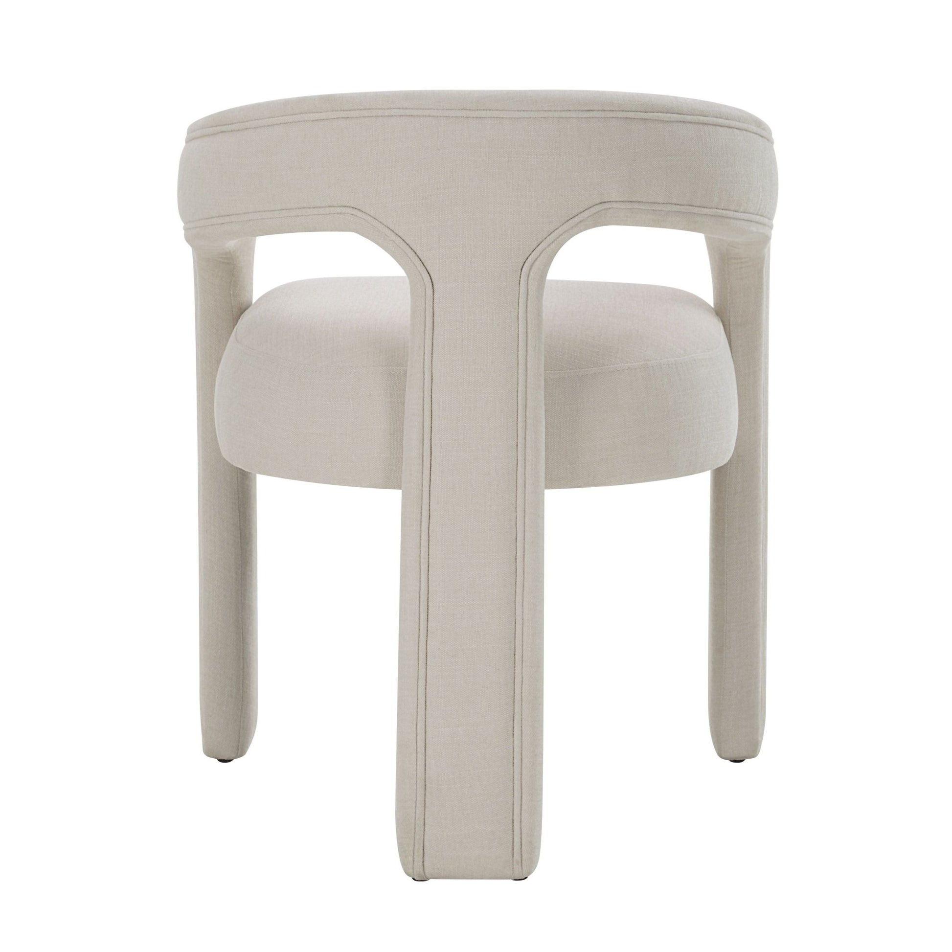 White Chenille Upholstered Accent Chair | Modern Living Room Seating - 1st Choice Furniture Direct