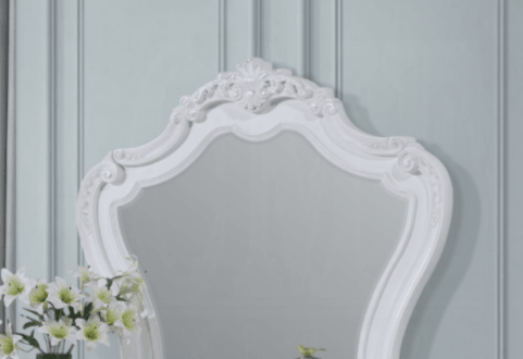 White Framed Dresser Mirror for Bedroom - 1st Choice Furniture Direct