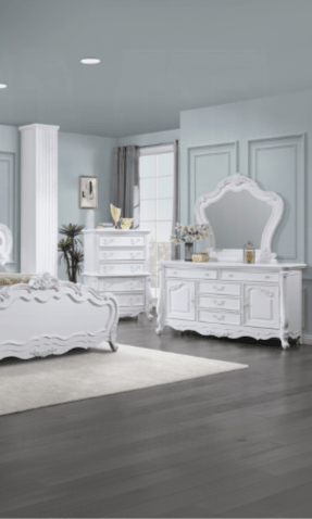 White Framed Dresser Mirror for Bedroom - 1st Choice Furniture Direct