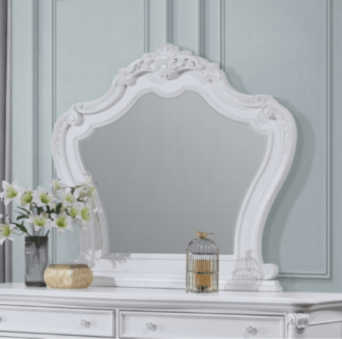 White Framed Dresser Mirror for Bedroom - 1st Choice Furniture Direct