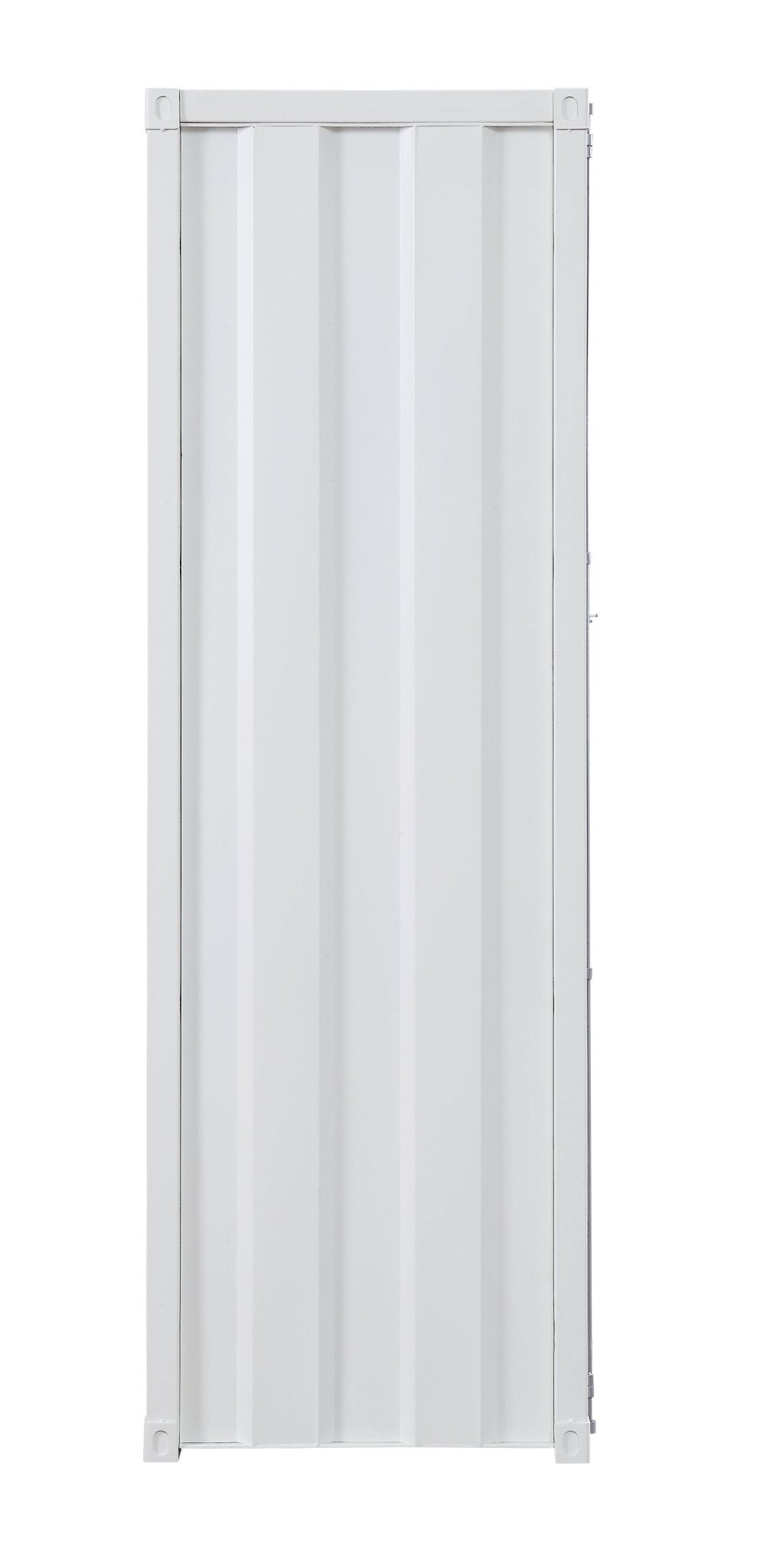 White Industrial Metal Wardrobe Cabinet - 1st Choice Furniture Direct
