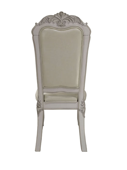White Tufted Upholstered Dining Arm Chair - 1st Choice Furniture Direct