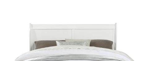 White Twin Sleigh Bed with Curved Headboard & Low Footboard - 1st Choice Furniture Direct