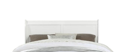 White Twin Sleigh Bed with Curved Headboard & Low Footboard - 1st Choice Furniture Direct