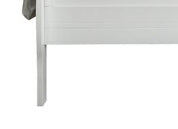 White Twin Sleigh Bed with Curved Headboard & Low Footboard - 1st Choice Furniture Direct