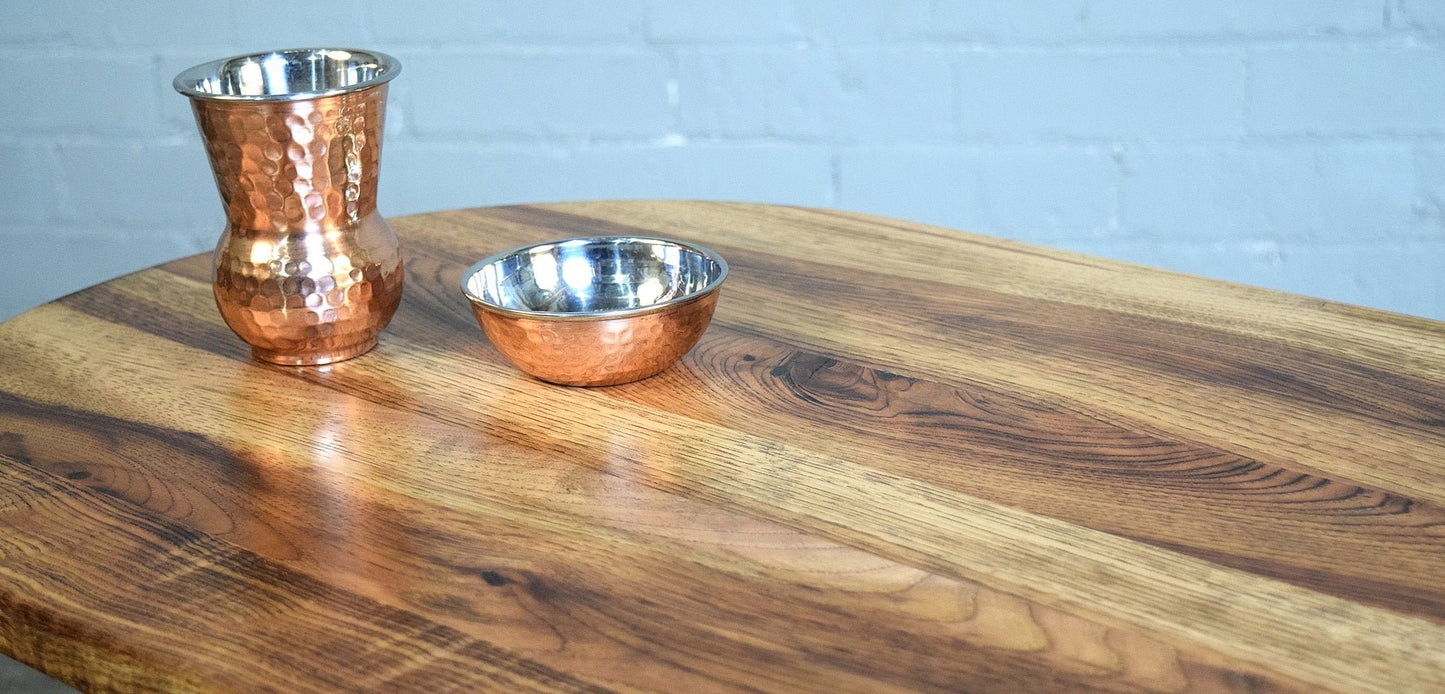 William Sheepee Premium Quality Oval Coffee Table in Burnt Hickory - 1st Choice Furniture Direct