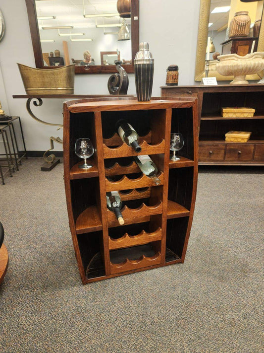 William Sheppee Authentic Unique Rustic Shooter's Bar Half Barrel - 1st Choice Furniture Direct