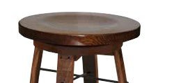 William Sheppee Premium Quality Round Seat Dining Bar Stool in Cherry - 1st Choice Furniture Direct