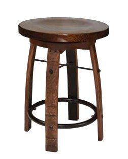 William Sheppee Premium Quality Round Seat Dining Bar Stool in Cherry - 1st Choice Furniture Direct