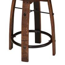 William Sheppee Premium Quality Round Seat Dining Bar Stool in Cherry - 1st Choice Furniture Direct