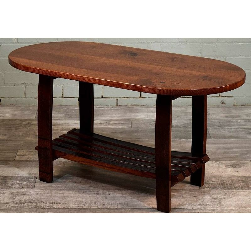 William Sheppee Premium Quality Rustic Oval Coffee Table - SHO002 - 1st Choice Furniture Direct