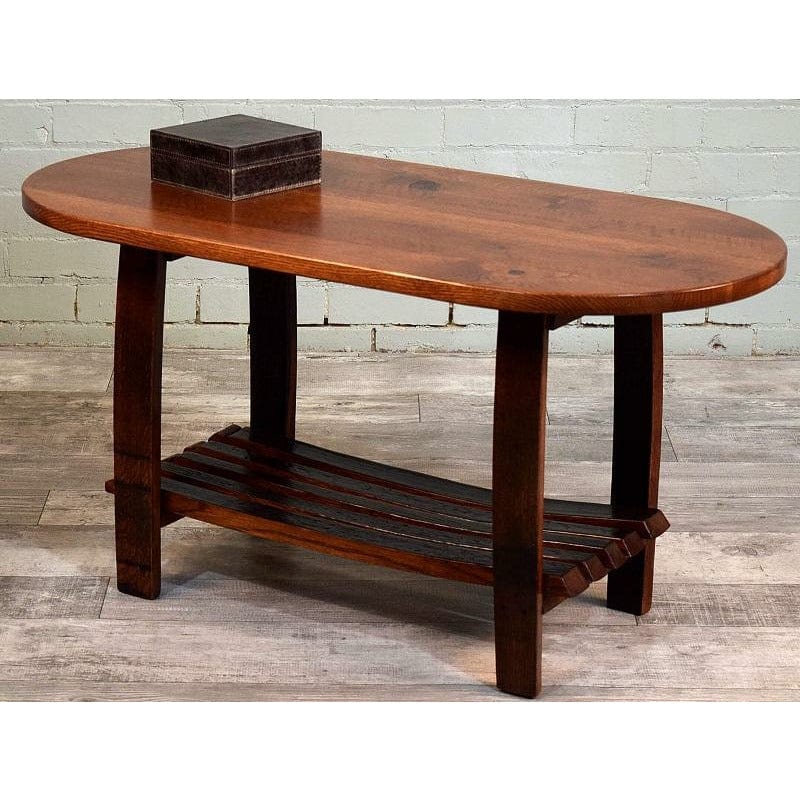 William Sheppee Premium Quality Rustic Oval Coffee Table - SHO002 - 1st Choice Furniture Direct