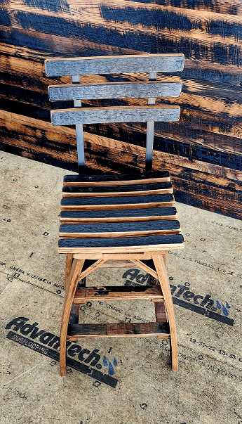 William Sheppee Premium Quality Rustic Swivel Bar Stool with Back - 1st Choice Furniture Direct