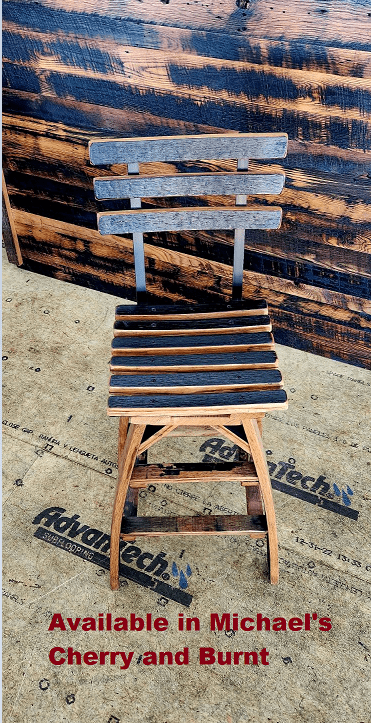 William Sheppee Premium Quality Rustic Swivel Bar Stool with Back - 1st Choice Furniture Direct