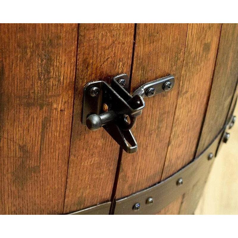 William Sheppee Premium Rustic Shooters Whiskey Barrel Bar Cabinet - 1st Choice Furniture Direct