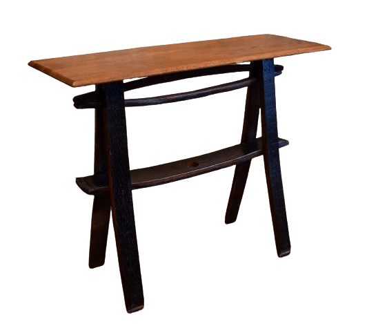 William Sheppee Shooter's Whiskey Barrel Stave Cherry Console Table - 1st Choice Furniture Direct
