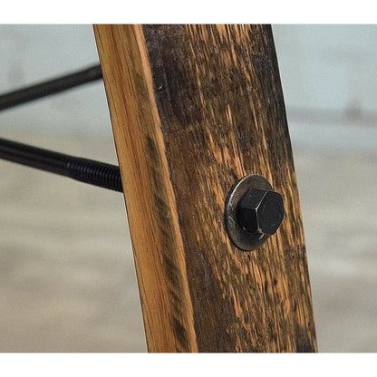 William Sheppee Shooter's Whiskey Barrel Swivel Counter Stool w/ Back - 1st Choice Furniture Direct