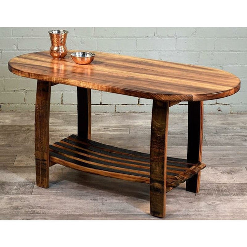 WILLIAM Sheppee USA Coffee Table William Sheppee Oval Coffee Table in Cherry - SHO002