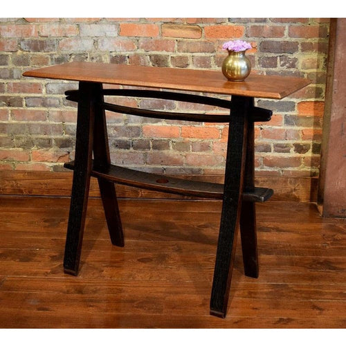 WILLIAM Sheppee USA Coffee Table William Sheppee Shooter's Whiskey Barrel Stave Cherry Console Table- SHO030