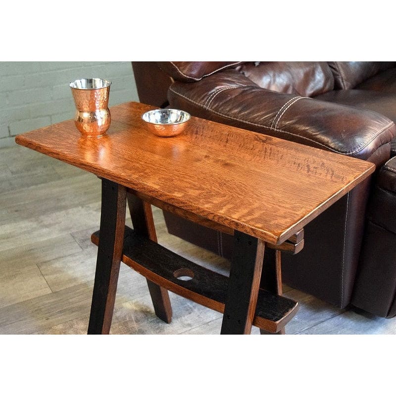WILLIAM Sheppee USA End Table William Sheppee Shooter's Space Saver End Table | Authentic Whiskey Barrels