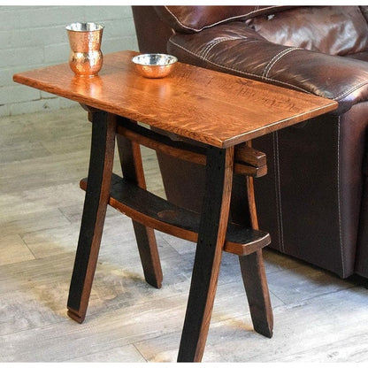 WILLIAM Sheppee USA End Table William Sheppee Shooter's Space Saver End Table | Authentic Whiskey Barrels