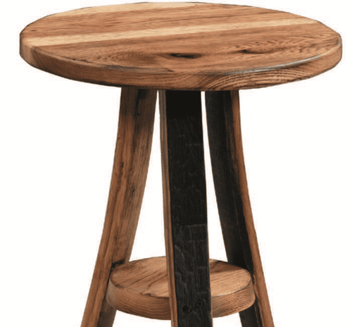 WILLIAM Sheppee USA Occasional Table Burnt Hickory William Sheepee Whiskey Shooter's Drink Table in Cherry Finish- SHO136C