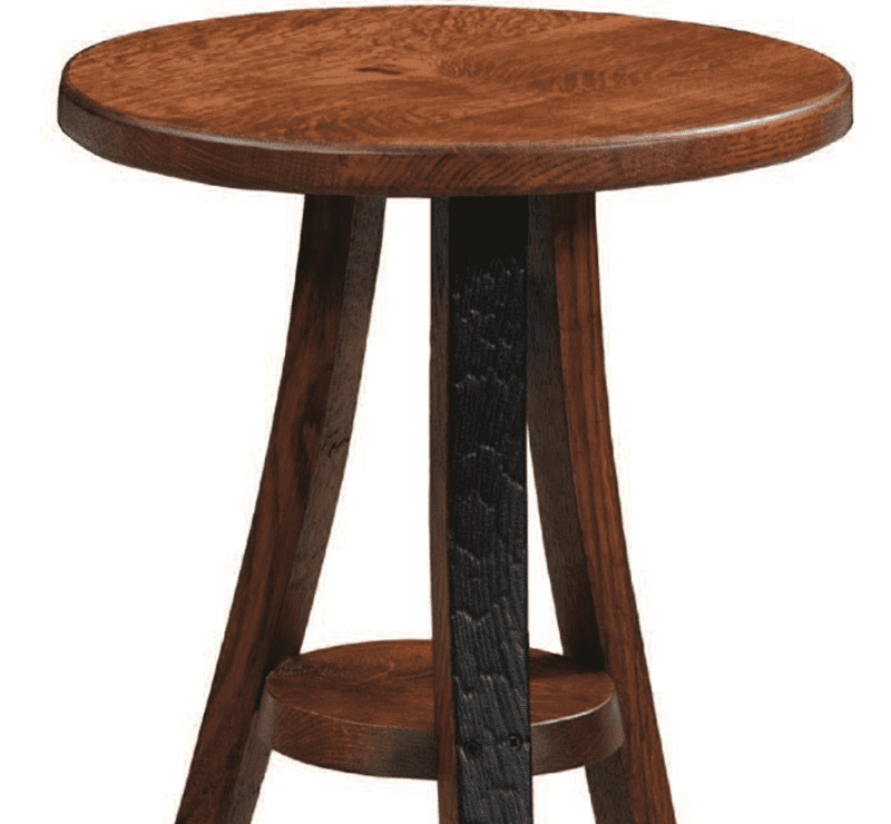 WILLIAM Sheppee USA Occasional Table Michaels Cherry William Sheepee Whiskey Shooter's Drink Table in Cherry Finish- SHO136C