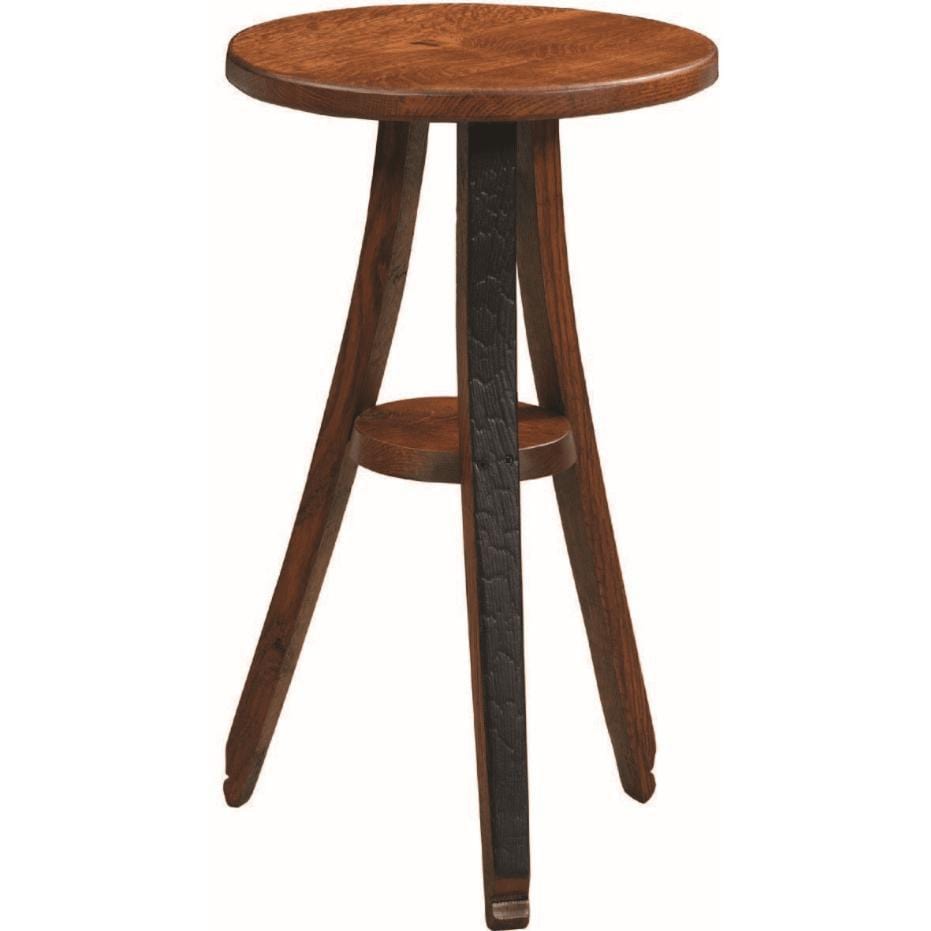WILLIAM Sheppee USA Occasional Table William Sheepee Whiskey Shooter's Drink Table in Cherry Finish- SHO136C