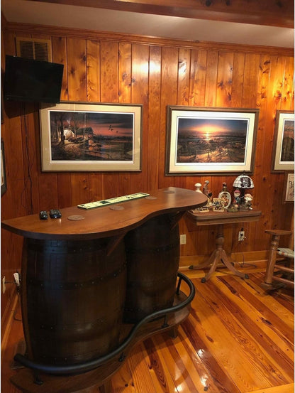 William Sheppee Whiskey Rustic Shooter's Double Barrel Bar SHO180 - 1st Choice Furniture Direct