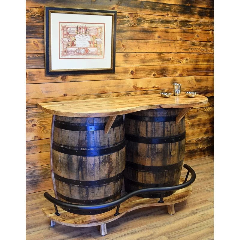 William Sheppee Whiskey Rustic Shooter's Double Barrel Bar SHO180 - 1st Choice Furniture Direct