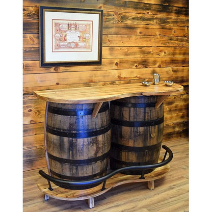 William Sheppee Whiskey Rustic Shooter's Double Barrel Bar SHO180 - 1st Choice Furniture Direct
