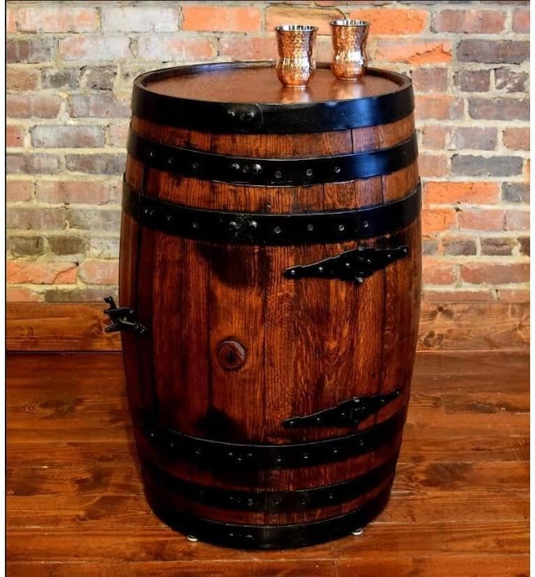 William Sheppee Whiskey Shooter's Barrel Cabinet - 1st Choice Furniture Direct
