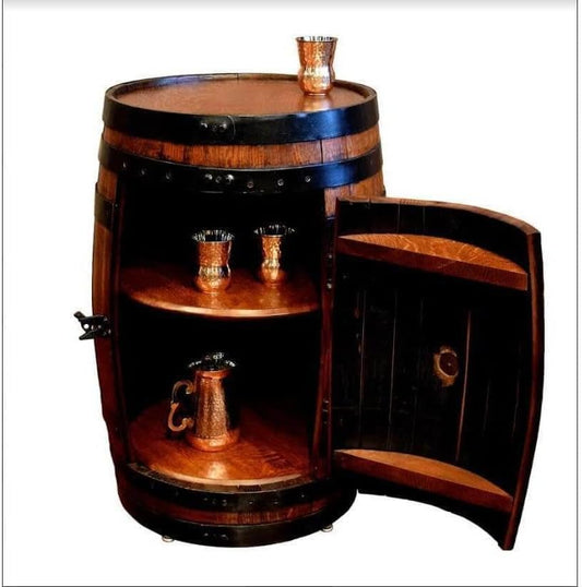 William Sheppee Whiskey Shooter's Barrel Cabinet - 1st Choice Furniture Direct