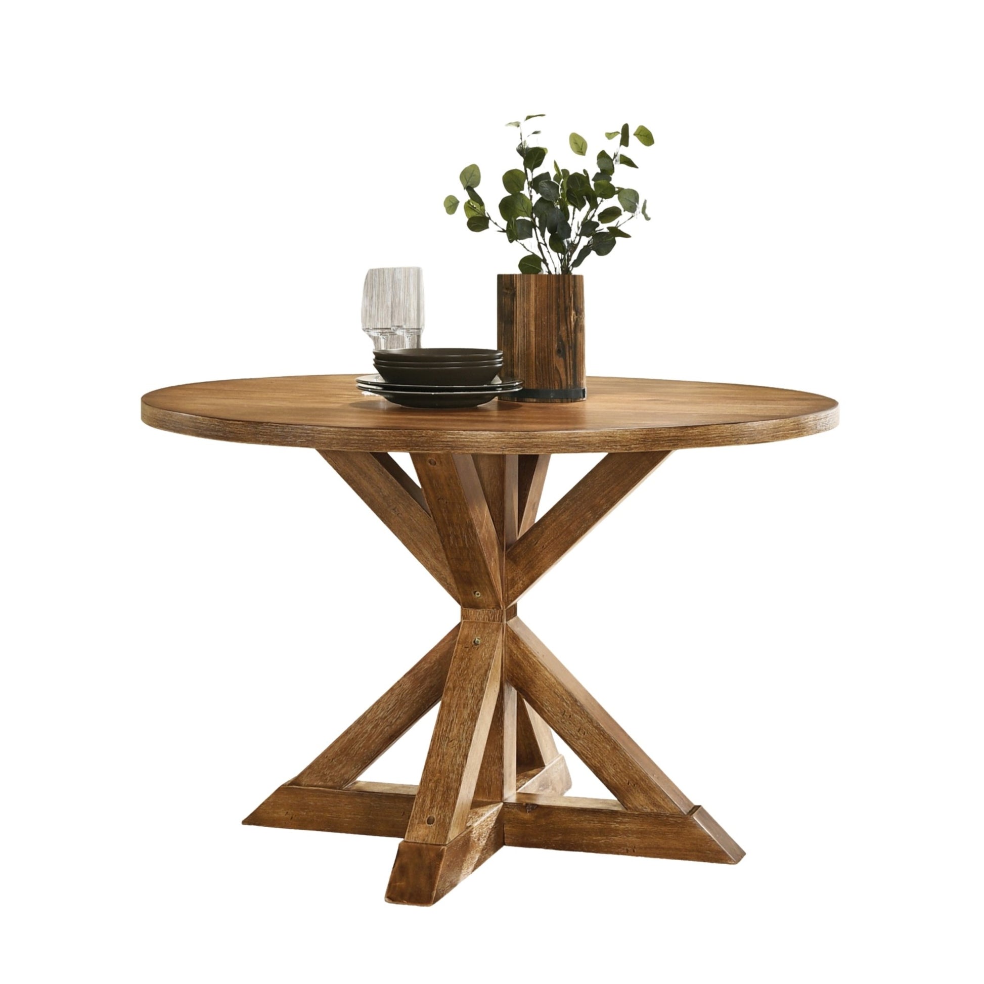 Windvale Cross - Buck Base Dining Table - 1st Choice Furniture Direct