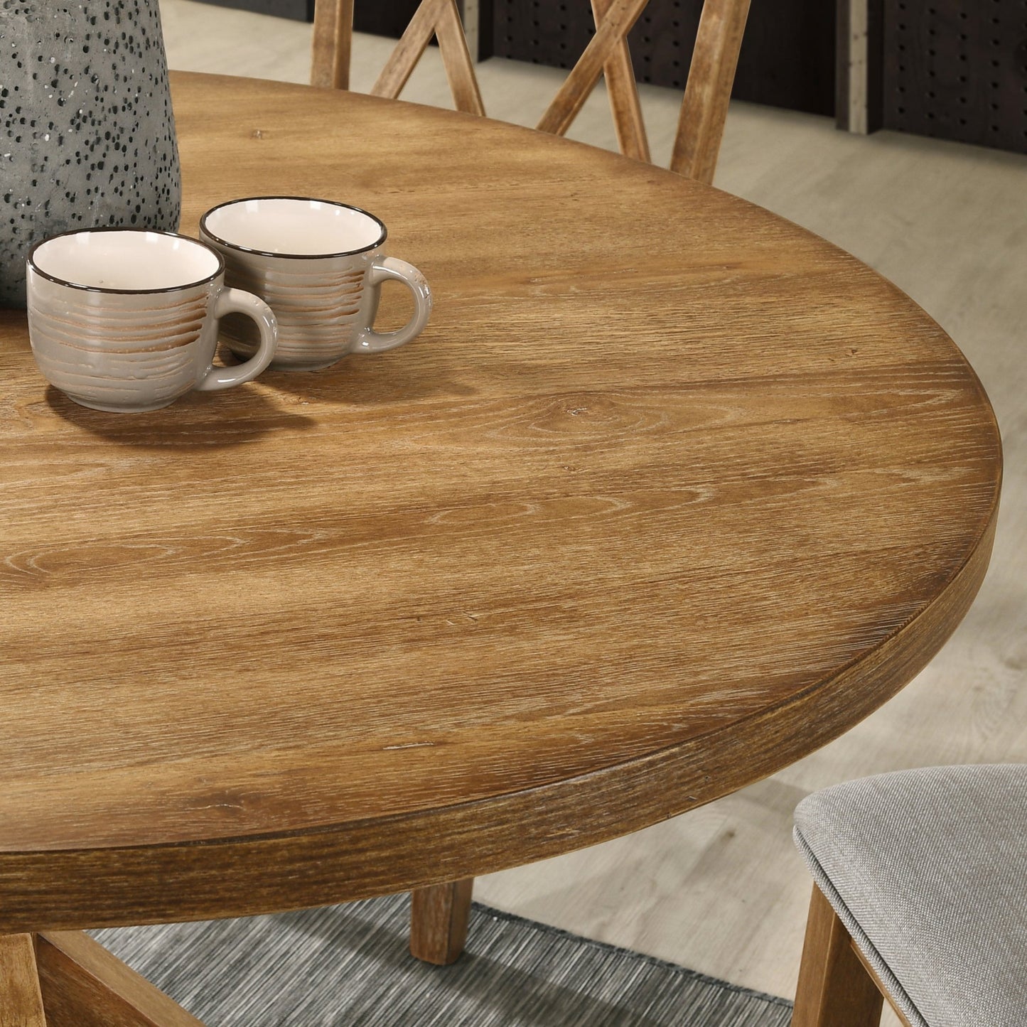 Windvale Cross - Buck Base Dining Table - 1st Choice Furniture Direct