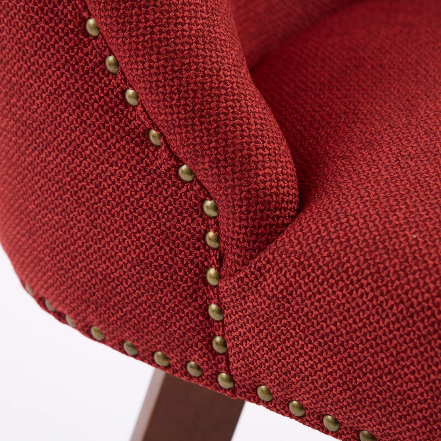 Wine Red Swivel Bar Stools Set of 2 | 26” Upholstered Counter Height Chairs - 1st Choice Furniture Direct