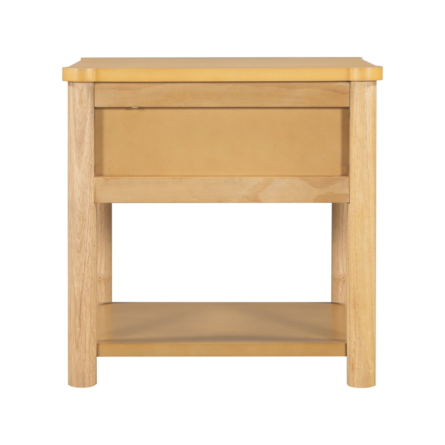 Wood Nightstand,Modern Nightstands with Drawer, Farmhouse Bedside Table for Bedroom Living Room ,MP2(set of 2) Natural&Beige Color - 1st Choice Furniture Direct