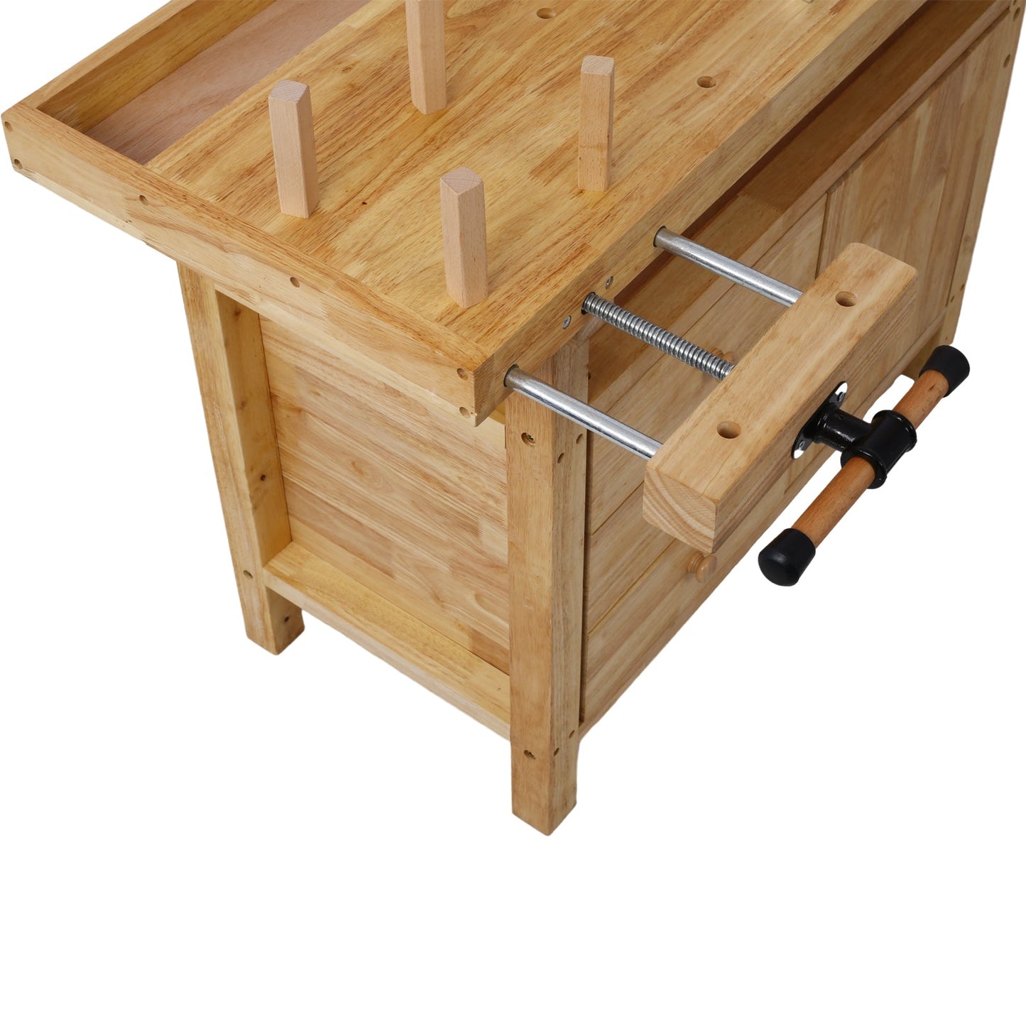 Wood Workbench - Wooden Workbench for Garage Workshop and Home - 1st Choice Furniture Direct