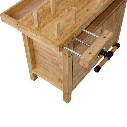 Wood Workbench - Wooden Workbench for Garage Workshop and Home - 1st Choice Furniture Direct