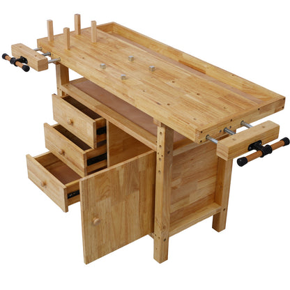 Wood Workbench - Wooden Workbench for Garage Workshop and Home - 1st Choice Furniture Direct