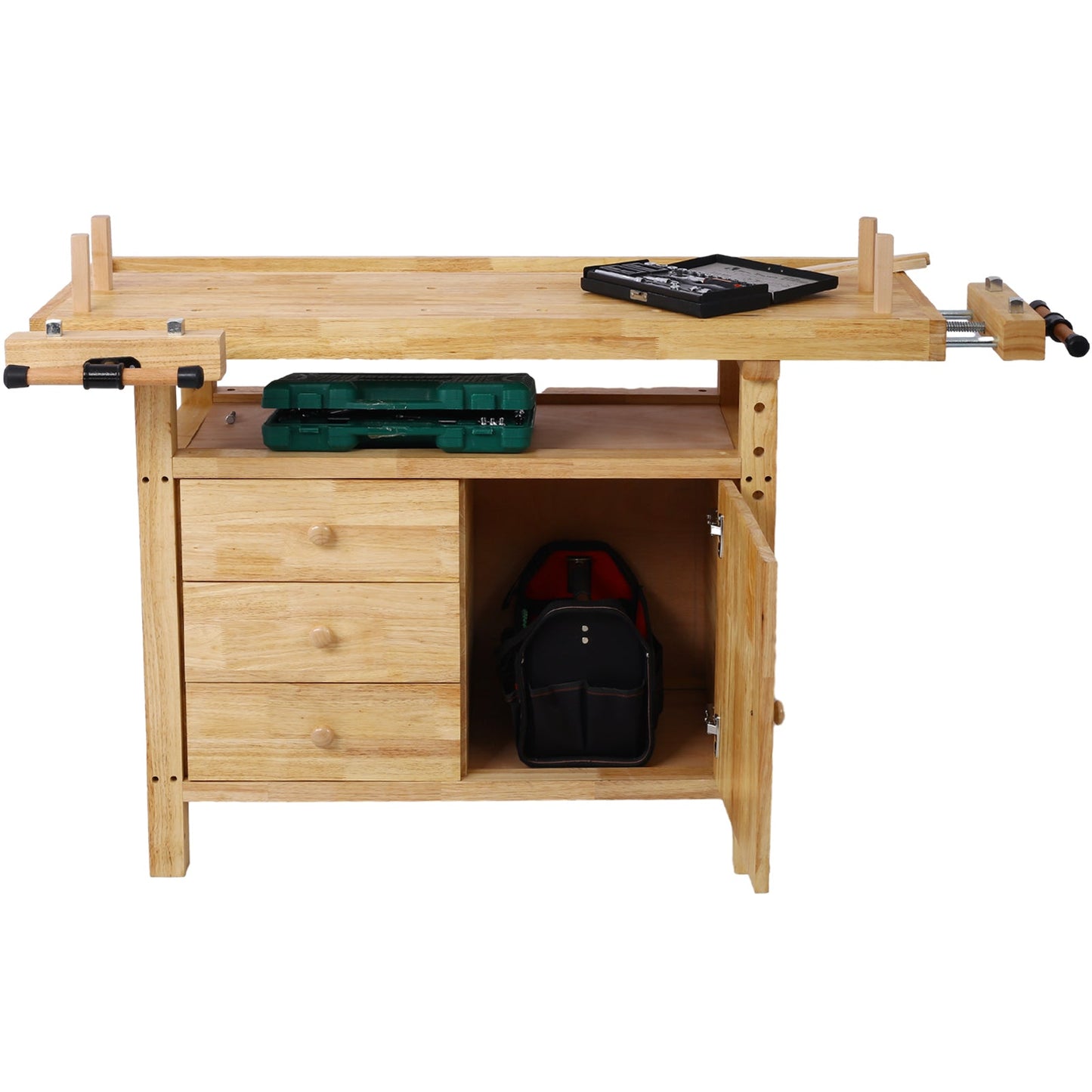 Wood Workbench - Wooden Workbench for Garage Workshop and Home - 1st Choice Furniture Direct