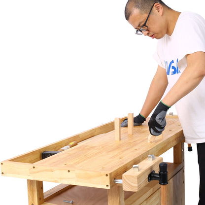 Wood Workbench - Wooden Workbench for Garage Workshop and Home - 1st Choice Furniture Direct