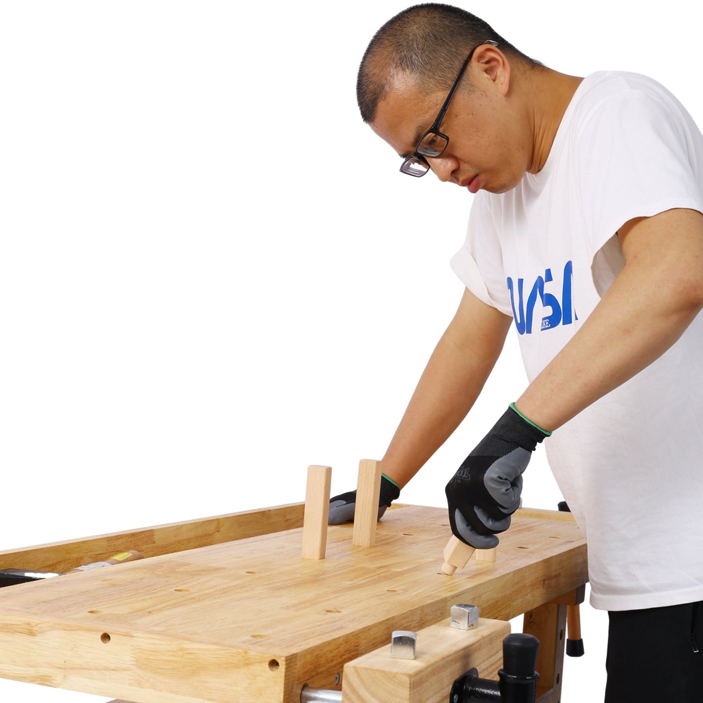 Wood Workbench - Wooden Workbench for Garage Workshop and Home - 1st Choice Furniture Direct