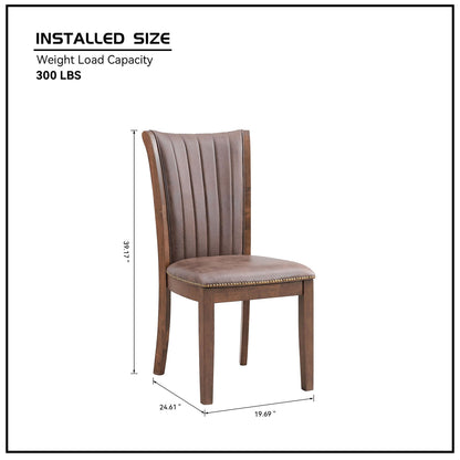 Wooden Dining Chairs Set of 2, Modern Fabric Upholstered Kitchen Side Chairs,Mid Century Modern Kitchen Chairs with Open Back Farmhouse Wooden Side Chairs for Dining Room,Living Room,Restaurant - 1st Choice Furniture Direct