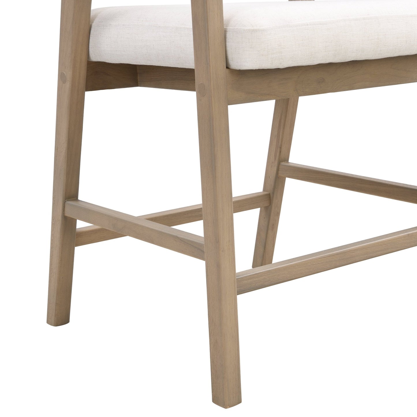 Wooden Frame Counter stool with rattan back - Light Ash - set of 2 - 1st Choice Furniture Direct