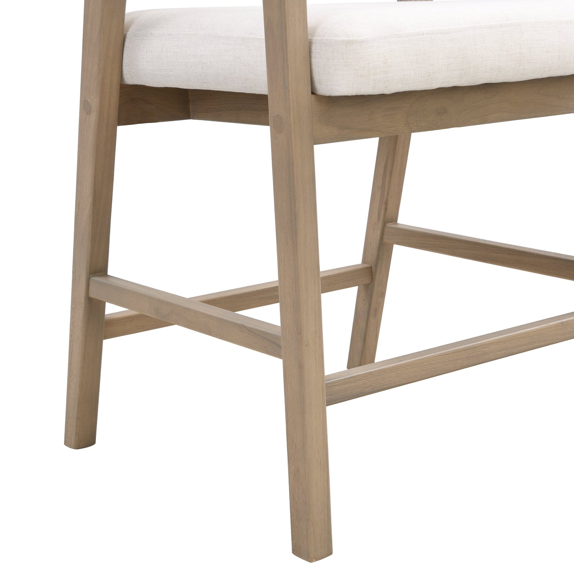 Wooden Frame Counter stool with rattan back - Light Ash - set of 2 - 1st Choice Furniture Direct