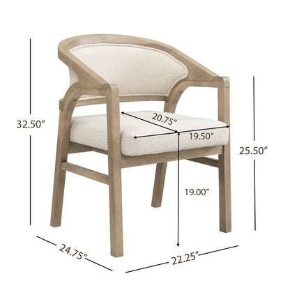 Wooden Frame Dining Chair with upholstere back,Frame color Light Ash,set of 2 - 1st Choice Furniture Direct