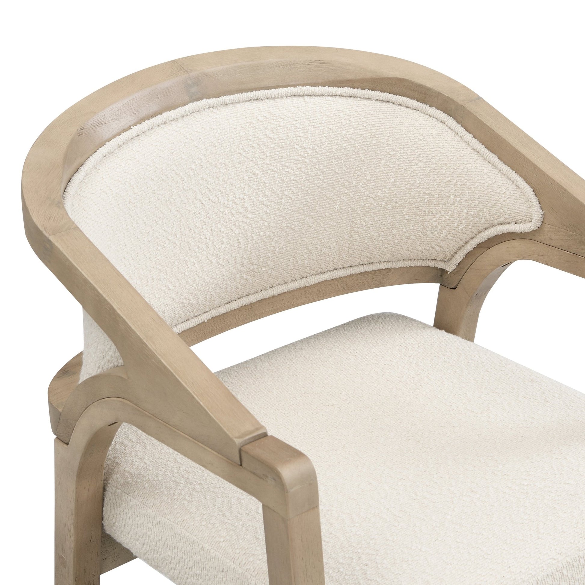 Wooden Frame Dining Chair with upholstere back,Frame color Light Ash,set of 2 - 1st Choice Furniture Direct